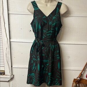 Banana Republic green and Brown Patterned Mini Dress